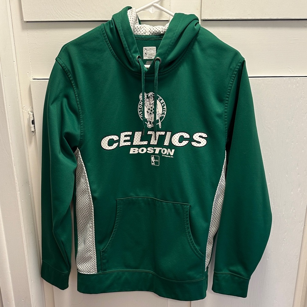 Boston Celtics Green Pullover Hoodie with White Accents